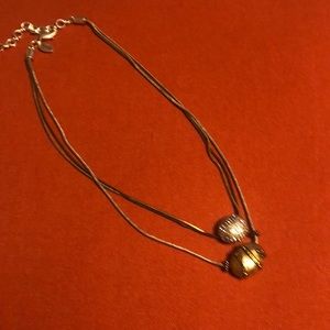 Chico’s multi-metallic necklace